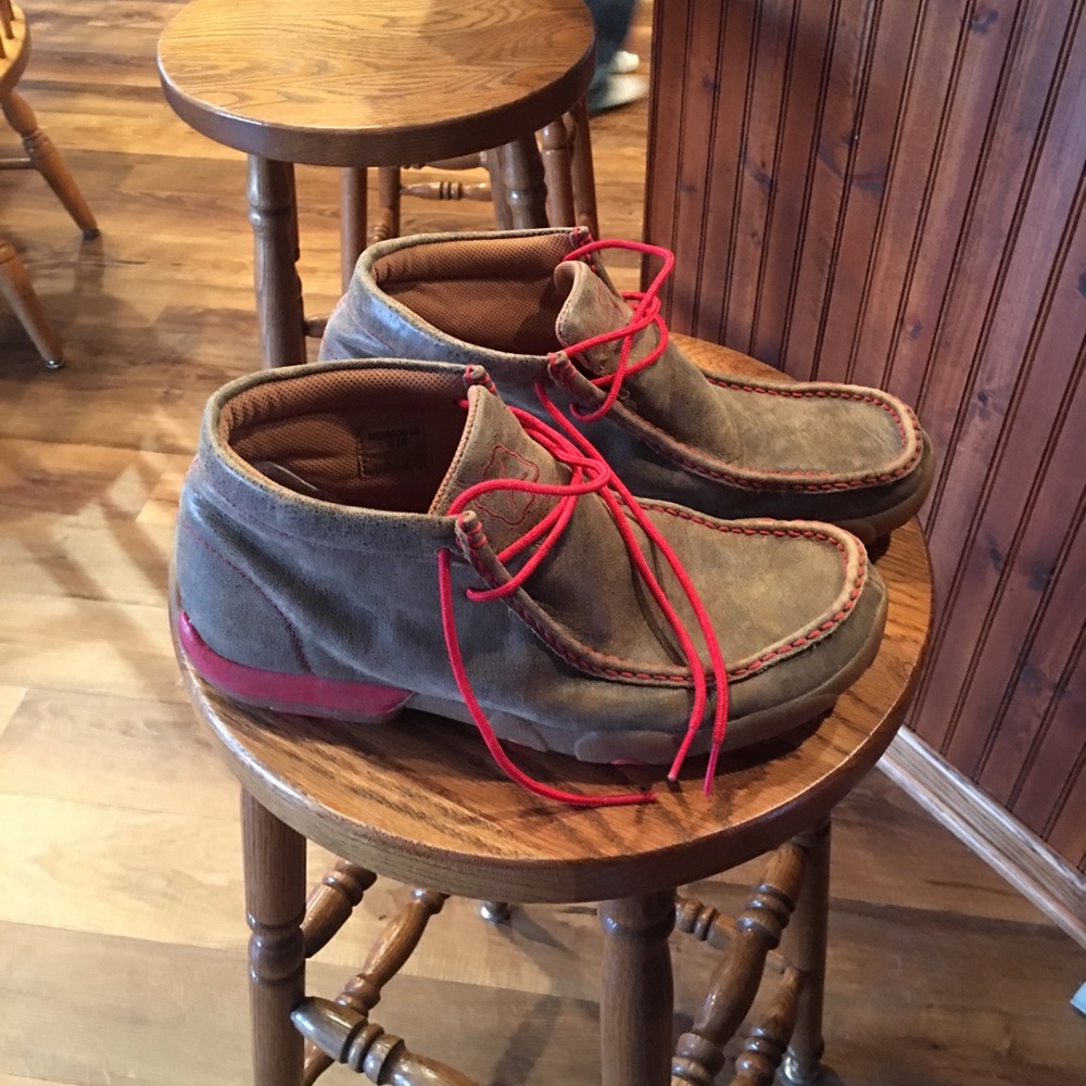 Twisted X Men's Bomber Red Driving Moccasins